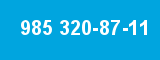 985 320-87-11